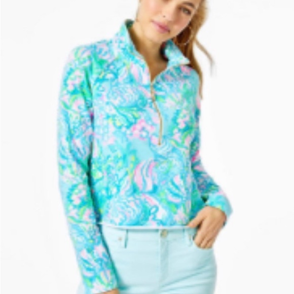 Lilly Pulitzer Tops - Lilly Pulitzer Ronan Cropped Pullover UPF 50+